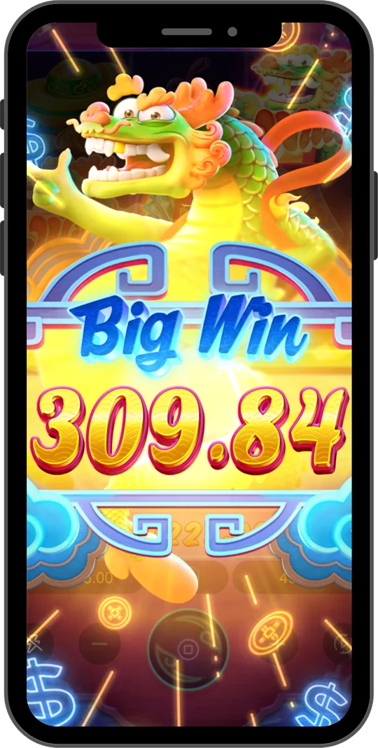 Fortune Dragon na Joga Junto no celular — Tela de “Big Win” — prêmios assim são raro