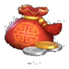 Símbolo do Fortune Mouse: Bolsa com moedas