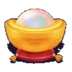 Símbolo do Fortune Snake: Lingote com pérola